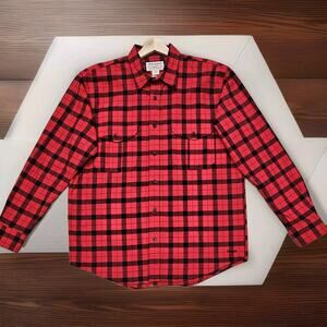 CC Filson Jac-Shirt Cotton Heavy Duty Flannel Red Plaid NOWT